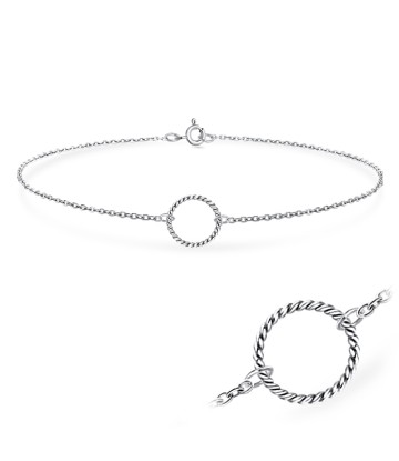 Round Silver Anklet ANK-578